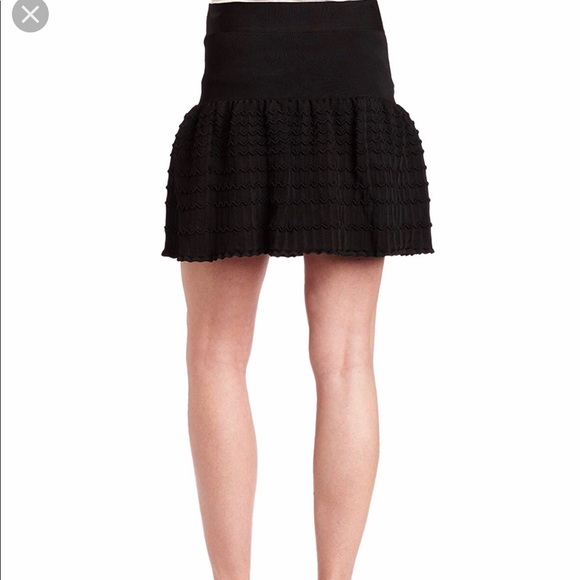 BCBG MaxAzria Suui Scalloped Peach Skirt - Picture 7 of 8